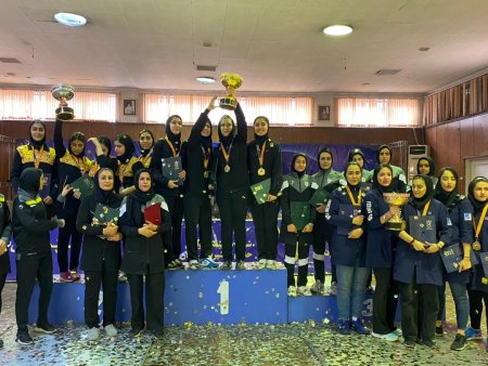 جام قهرمانی لیگ برتر شمشیربازی کشور بر دستان دختران خوزستانی